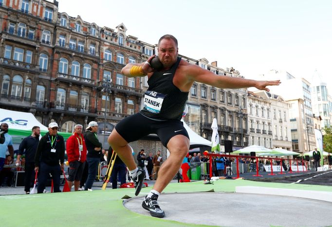 Tomáš Staněk na Diamantové lize v Bruselu 2019