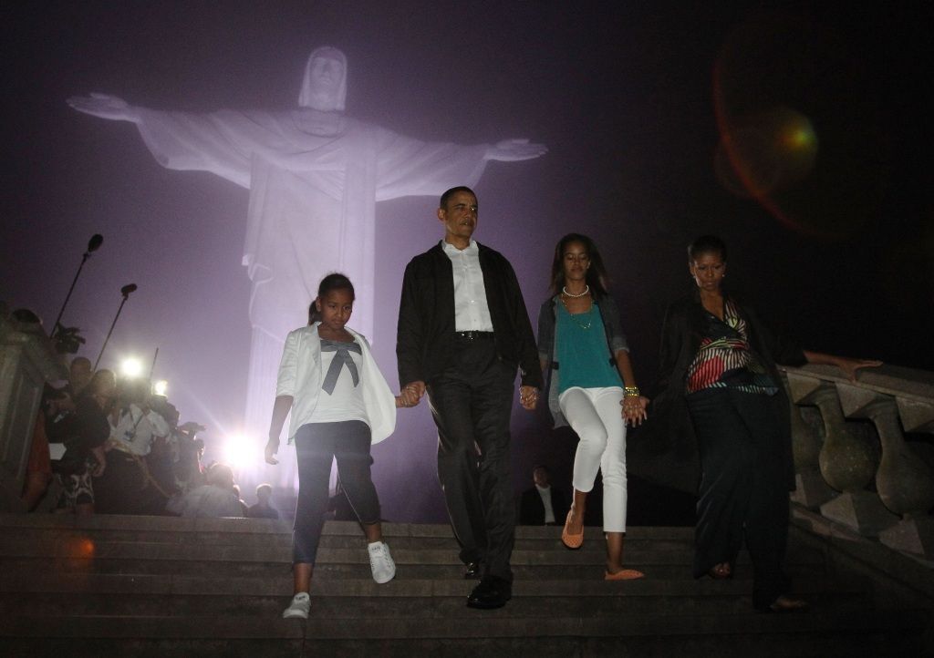 Obamovi v Riu de Janeiru