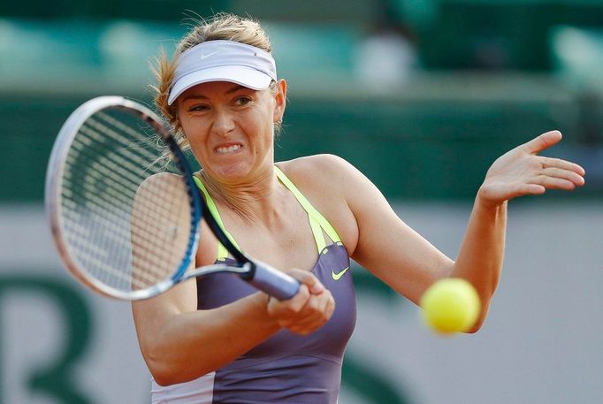 Ruska Maria Šarapovová na tenisovém French Open 2013.