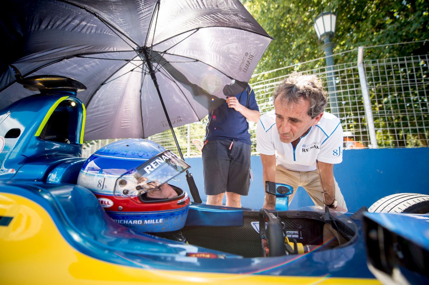 Formule E, Buenos Aires 2015: Alain Pros a Nicolas Prost, e.dams Renault