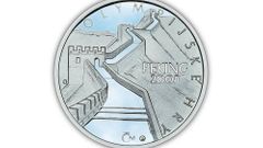 Stříbrná pamětní medaile k OH v Pekingu