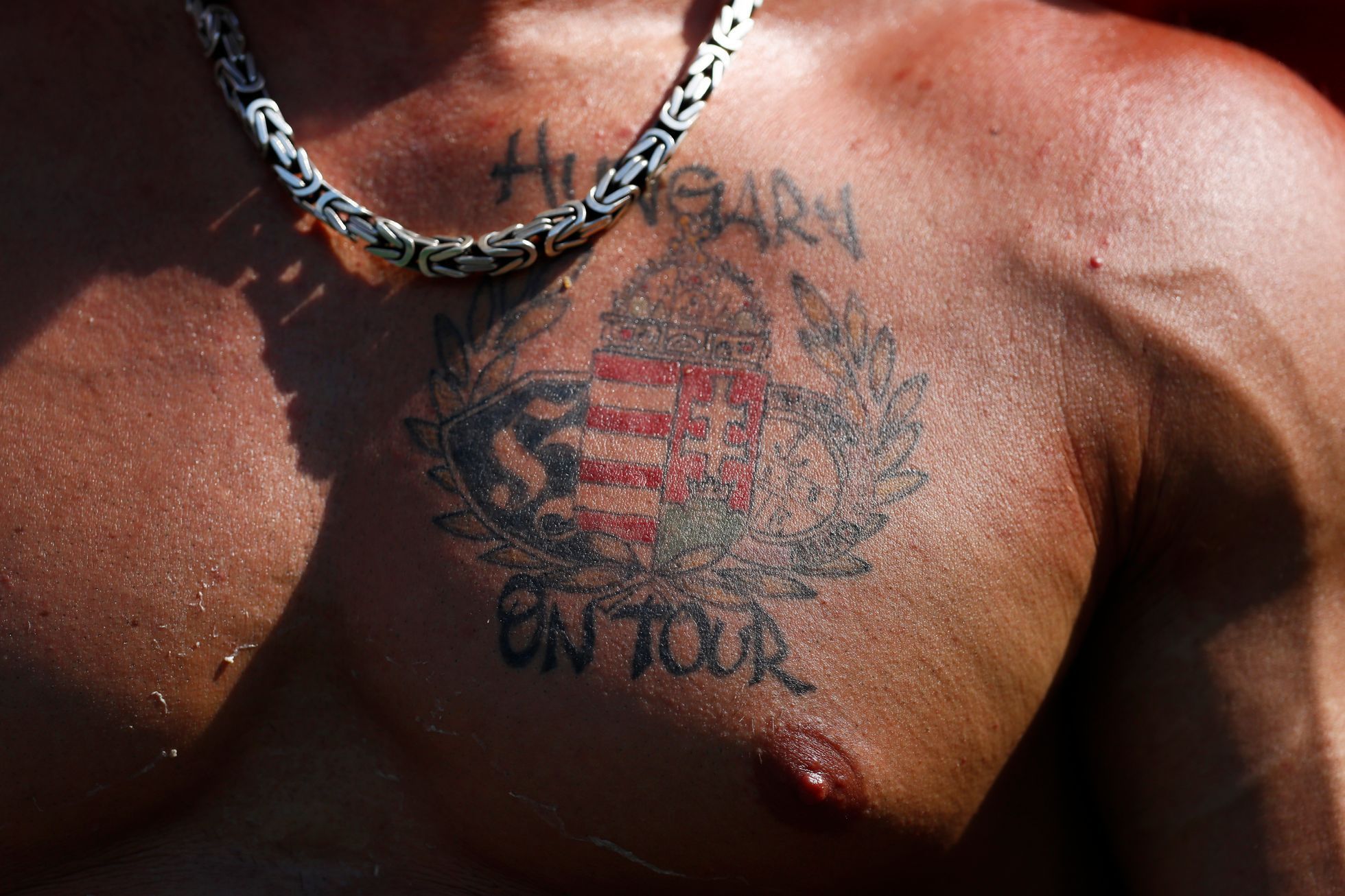 Euro 2016: maďarský fanoušek - tetování