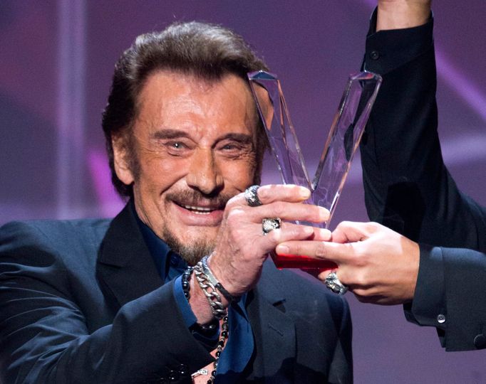 Frankofonní idol, zpěvák Johnny Hallyday.