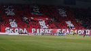 GL, Slavia-Teplice: choreo Slavie (Milan Škoda)