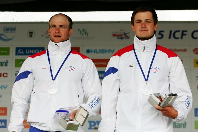 SP vodní slalom, Troja 2015: Ondřej Karlovský a Jakub Jáně