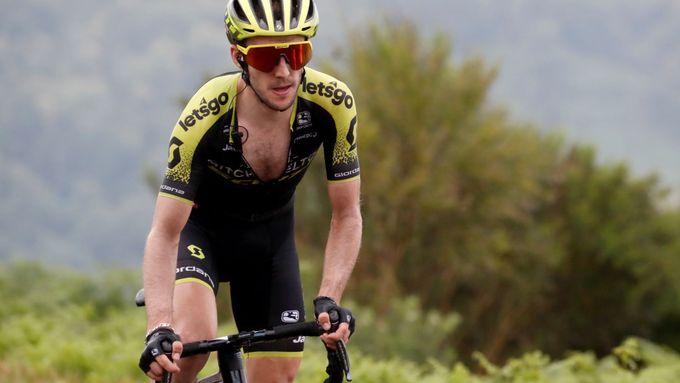 Simon Yates v úspěšném úniku na Tour de France.