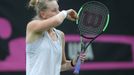 Alison Riskeová před finále Fed Cupu 2018