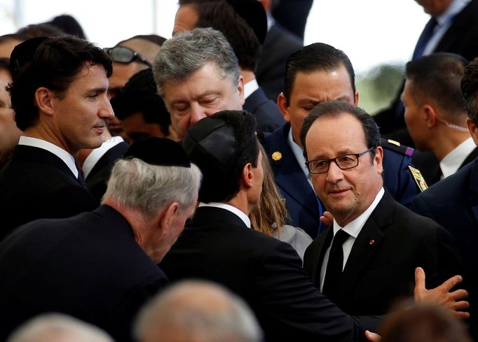 Dorazil také francouzský prezident François Hollande.