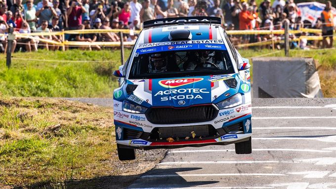 Jan Kopecký, Škoda Fabia RS Rally2 na trati Barum rallye 2025