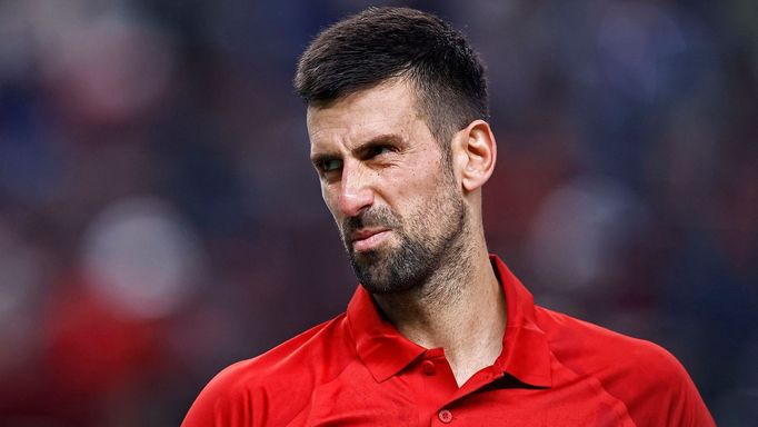 Novak Djokovič se v utkání s Jakubem Menšíkem nadřel víc, než asi sám čekal