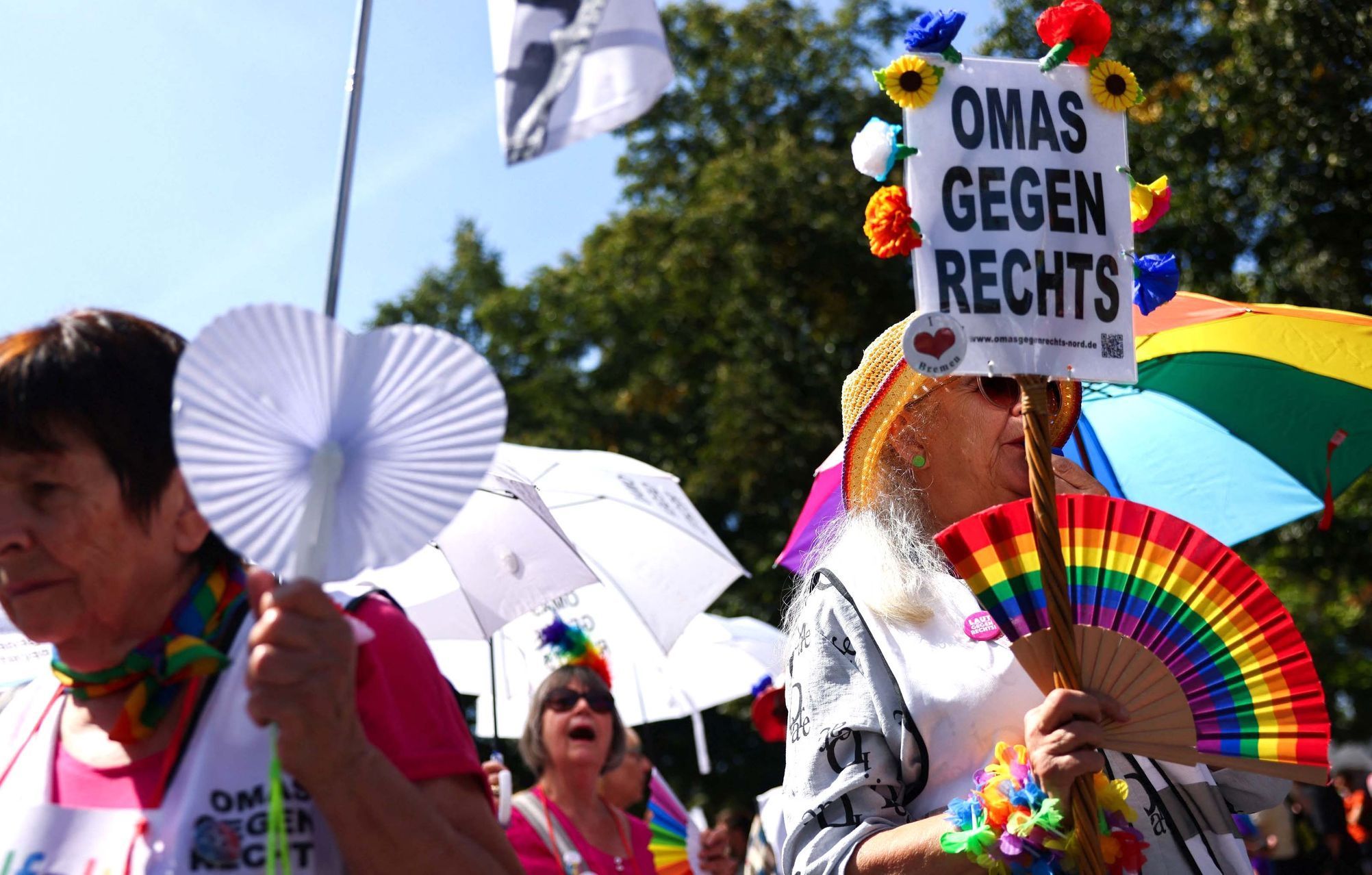 Německo, Budyšín, LGBT, neonacisté, demonstrace