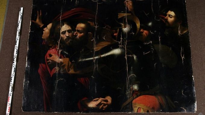 Obraz Polibek Jidáše od Caravaggia