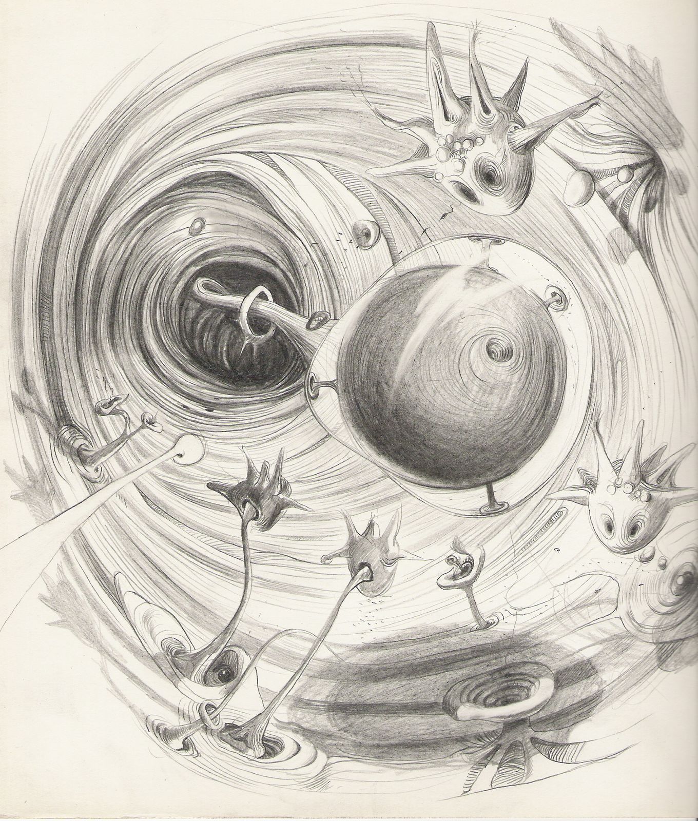 Žíla, ilustrace do knihy Nanobook, 2004, 27 x 22 cm