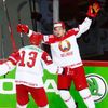 Běloruská radost v zápase Česko - Bělorusko na MS 2021