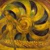 Anton Jasusch: Žlutý mlýn, olej, plátno 1920 až 1921