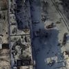 Still image taken from handout aerial footage shot by a drone shows buildings of the Sergey Prokofiev International Airport damaged by shelling during fighting between pro-Russian separatists and Ukra