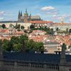 Praha, panorama, Pražský hrad, pohled ze střech, Praha z výšky