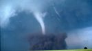 Stadium tornado with the debris cloud the size of a football field