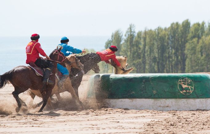 kok boru, Světové nomádské hry, Kyrgyzstán - Kazachstán