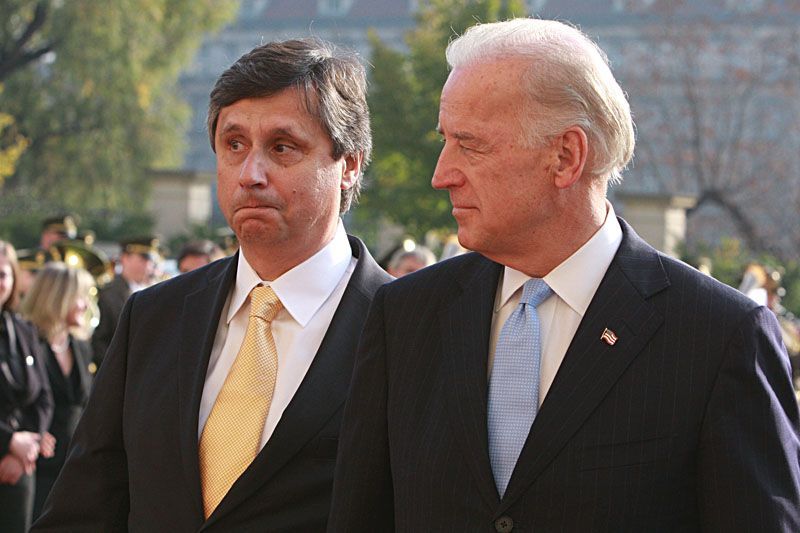 Joe Biden na návštěvě u premiéra Fishera