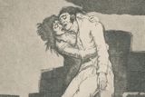 Francisco Goya: Caprichos 10, Láska a smrt, 1793 až 1798.