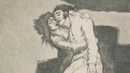 Francisco Goya: Caprichos 10, Láska a smrt, 1793 až 1798.