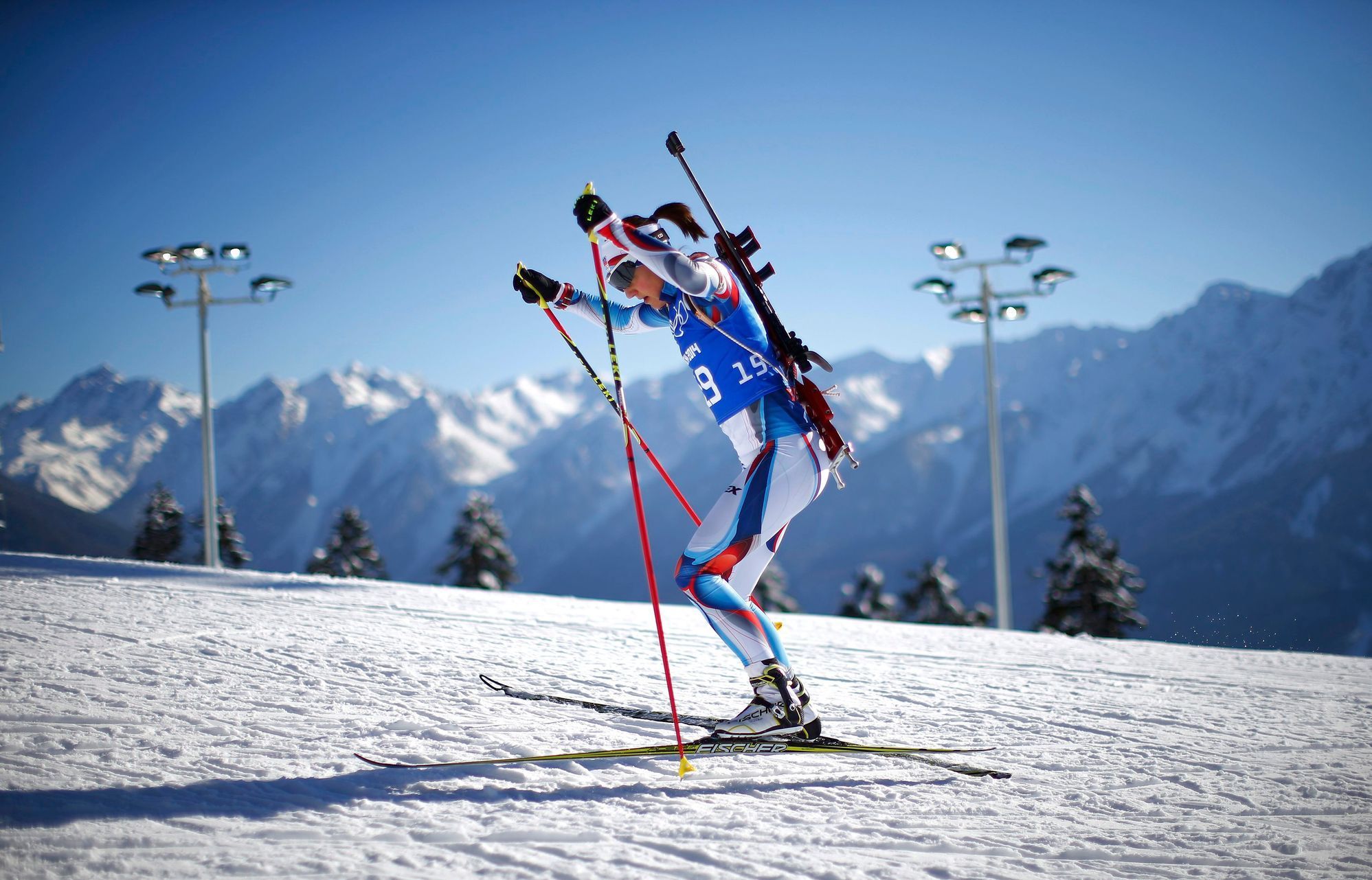 Jitka Landová trénuje na olympiádě v Soči