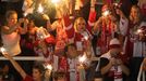 Hokej, Slavia - Lev Praha: fanoušci Slavie