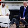 Abú Zabí (Abu Dhabi) korunní princ Mohamed bin Saíd Ál Nahján Donald Trump politik úsměv smích