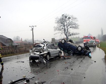 Hromadná nehoda u Bystřice nad Olší