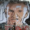 Choreo fanoušků Slavie v zápase 2. kola nadstavby F:L Sparta - Slavia