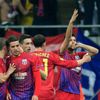 Evropská liga, Steaua - Chelsea: Raul Rusescu (vpravo) slaví proměněnou penaltu