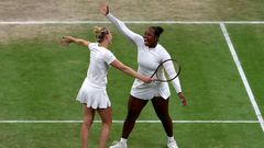 Taylor Townsendová a Kateřina Siniaková, Wimbledon 2024