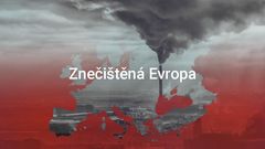 grafika - znečištěná Evropa
