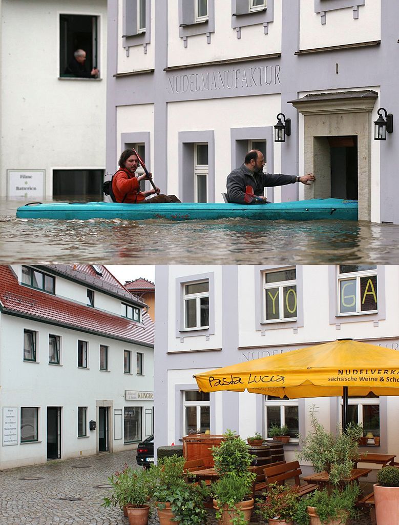 Srovnání / Německo / Povodně / Wehlen / 4.6.