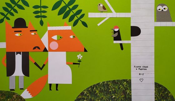 Ilustrace Venduly Chalánkové ke knize Rudolfa Těsnohlídka Liška Bystrouška.