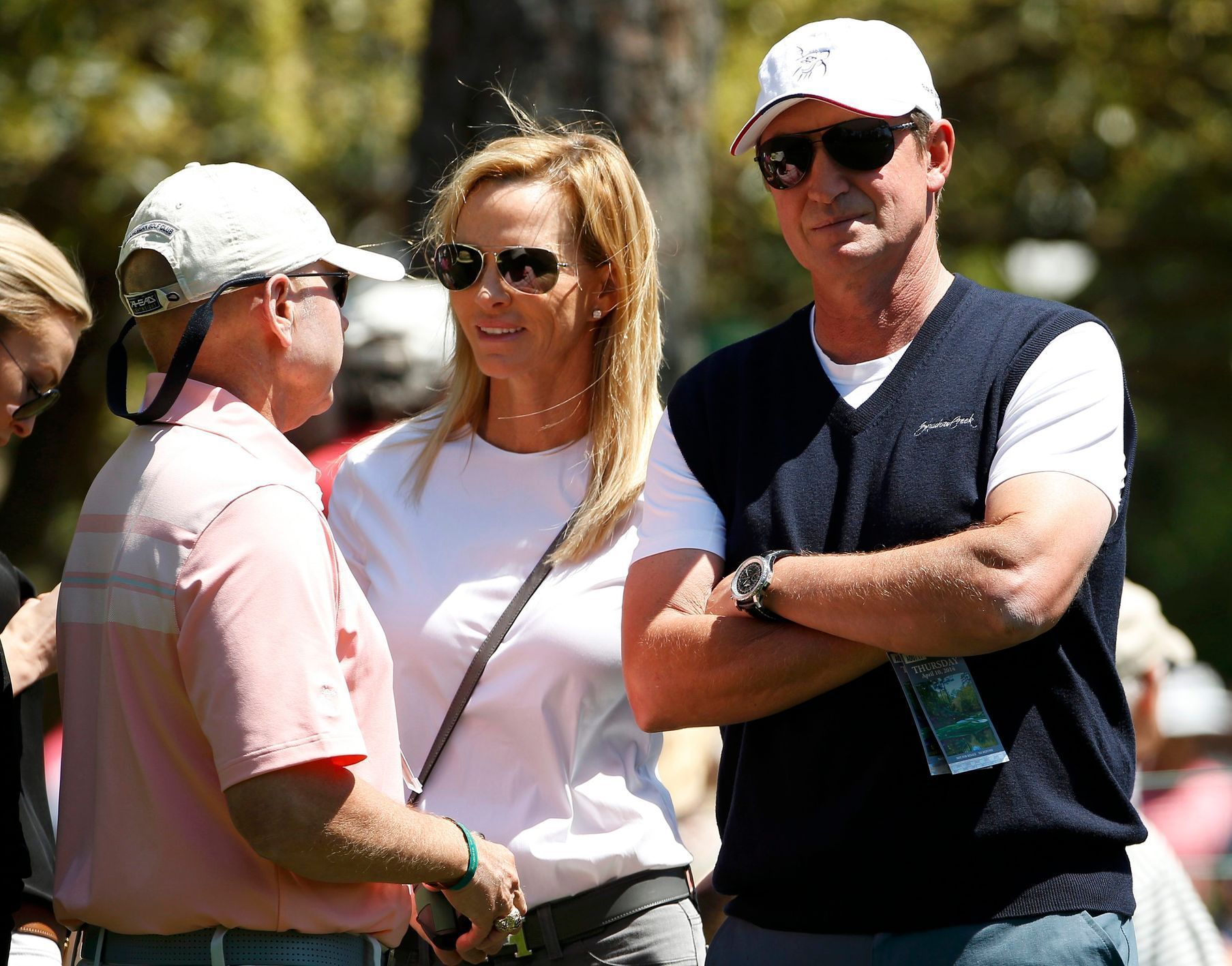 Wayne Gretzky s manželkou Janet na golfovém Masters 2014