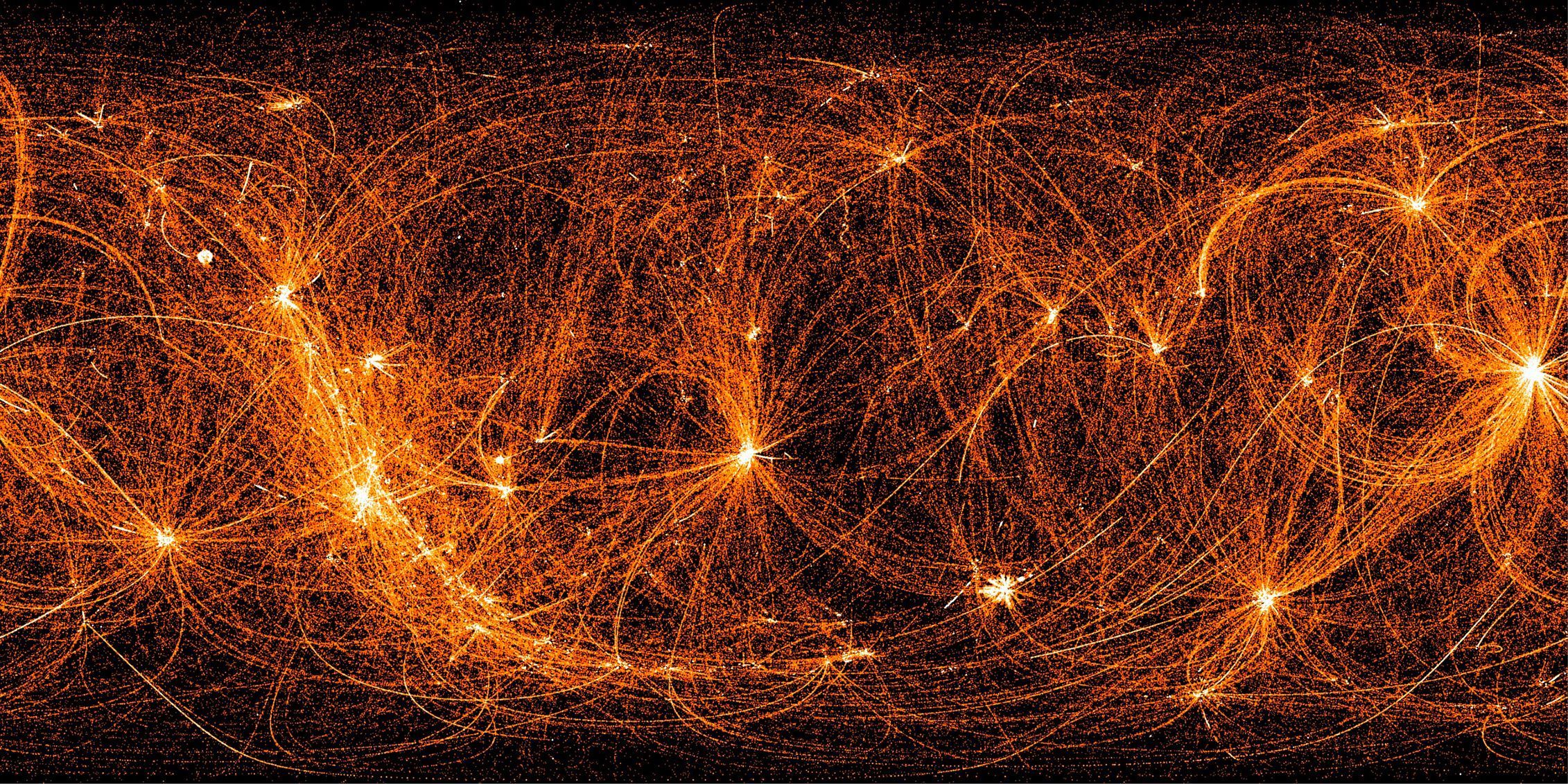 Snímek rentgenových paprsků ve vesmíru