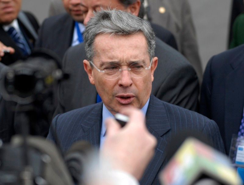 Kolumbijský prezident Álvaro Uribe