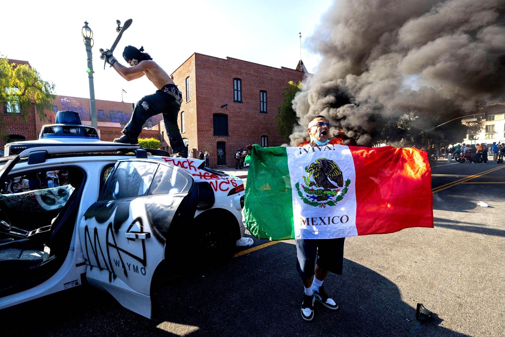 Los Angeles. USA. nepokoje, migranti Trump