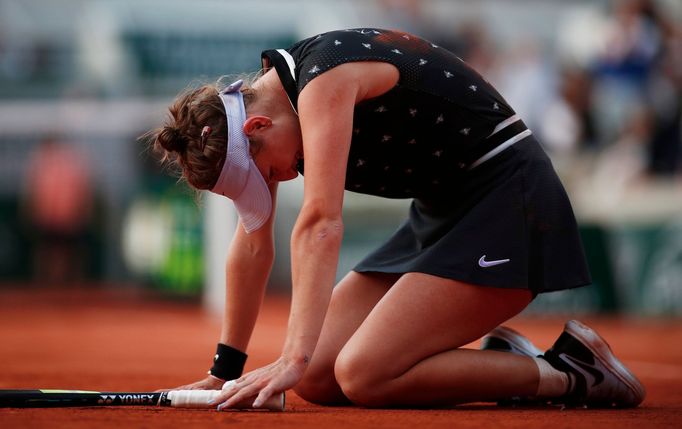 Markéta Vondroušová ve čtvrtfinále French Open 2019