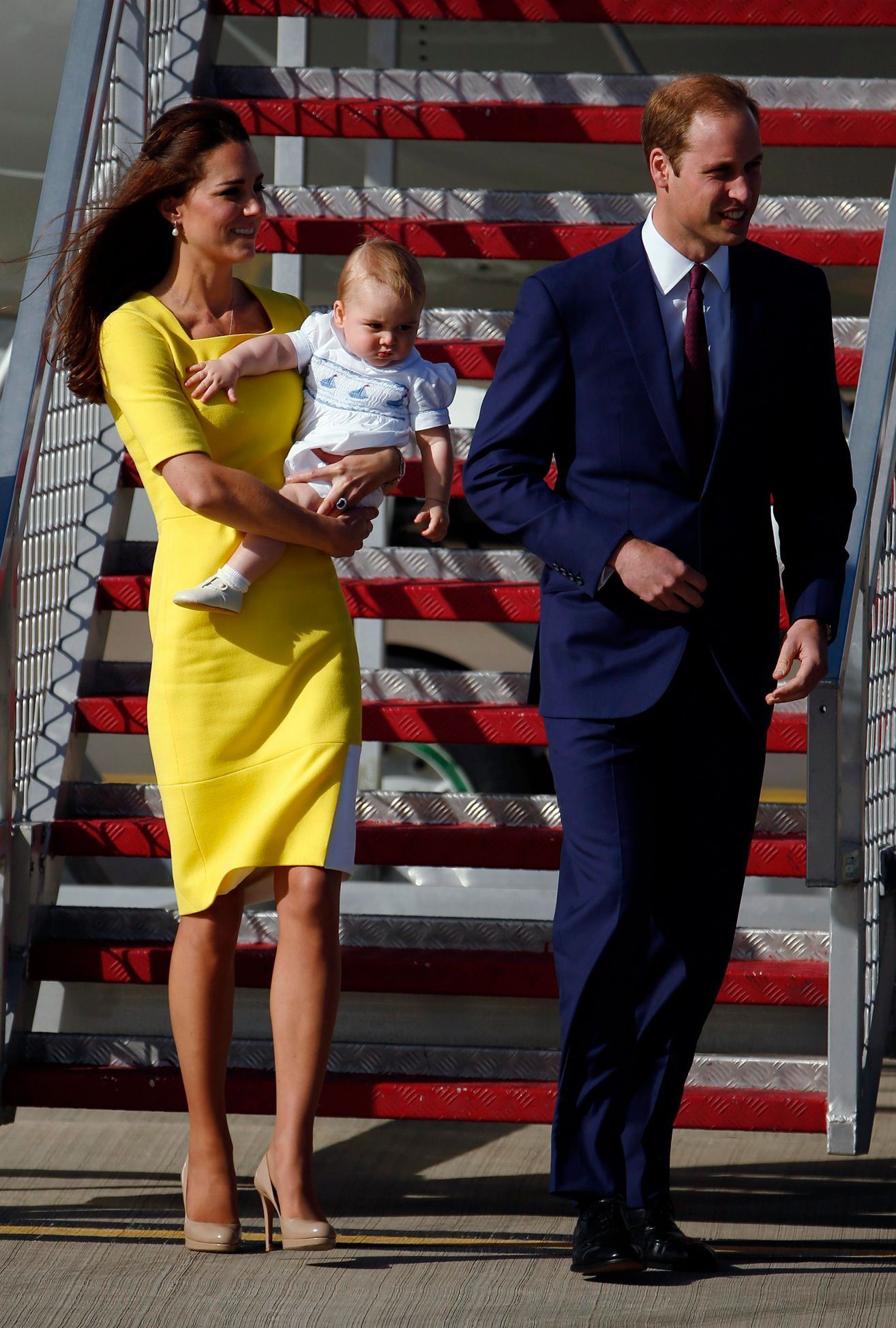 Vévodkyně Catherine, princ William a jejich syn George v Austrálii