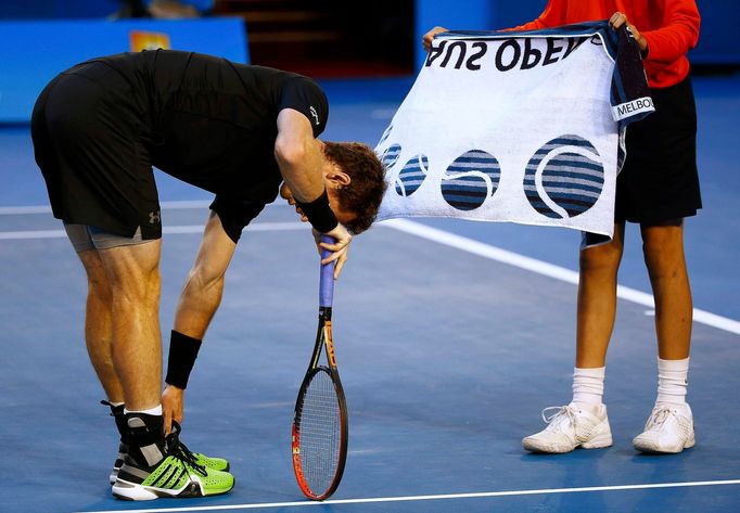 Australian Open 2015: Andy Murray při semifinále s Tomášem Berdychem