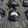 Oběti války na Ukrajině, měsíc od začátku, Staroměstské náměstí, happening Amnesty International