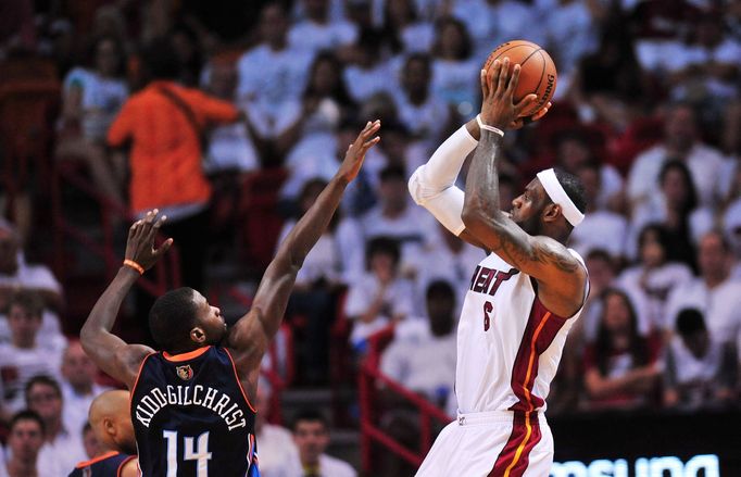 NBA: Playoffs-Charlotte Bobcats at Miami Heat - LeBron James