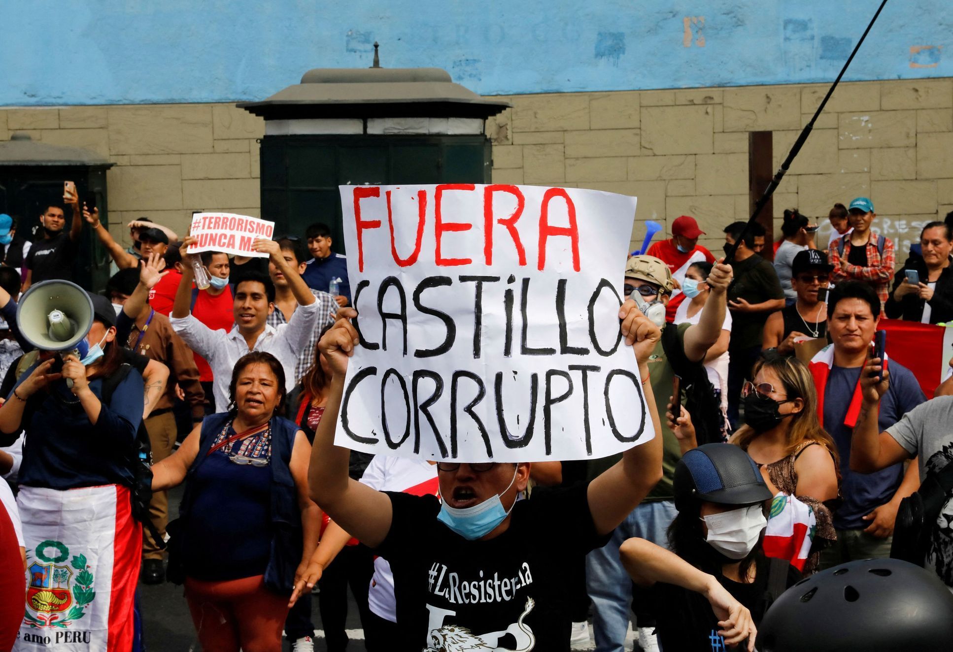 Protesty v Peru.