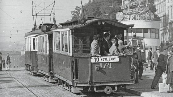 FOTO Koňka, parní tramvaj i lodě. Brno slaví výročí MHD