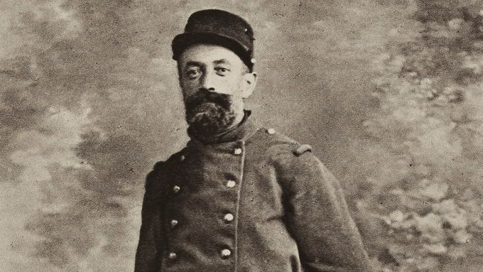 František Kupka v legionářské uniformě.