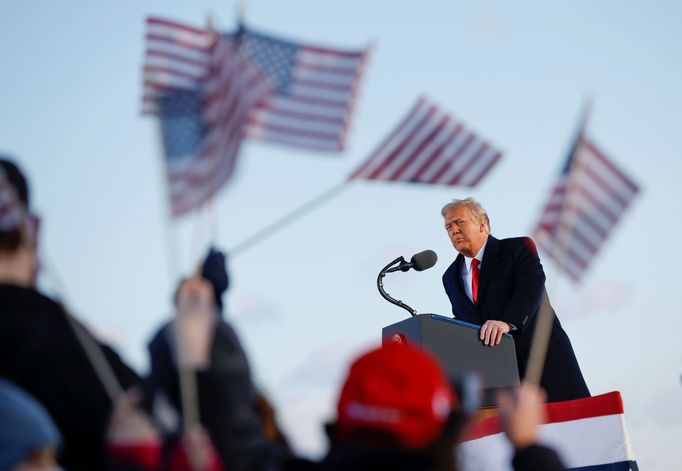 Donald Trump po svém odchodu z Bílého domu.