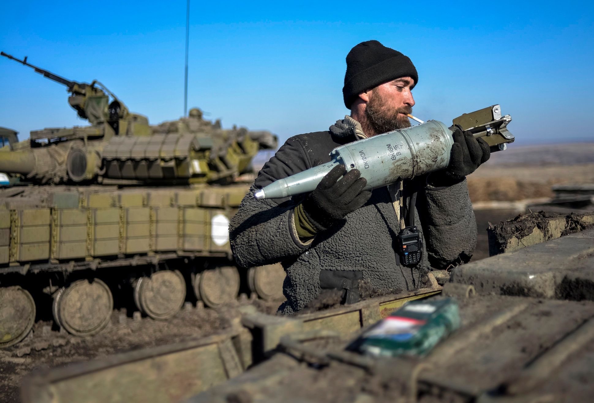 Voják ukrajinské armády, Donbas.